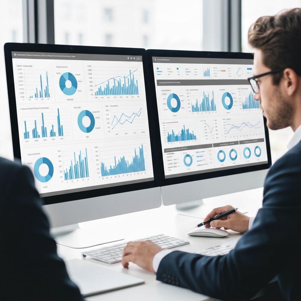 Business analytics dashboard